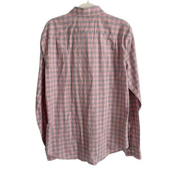 Bonobos Slim Fit Summer Weight Shirt Button Down Pink Grey Plaid Men's Medium - Picture 4 of 6